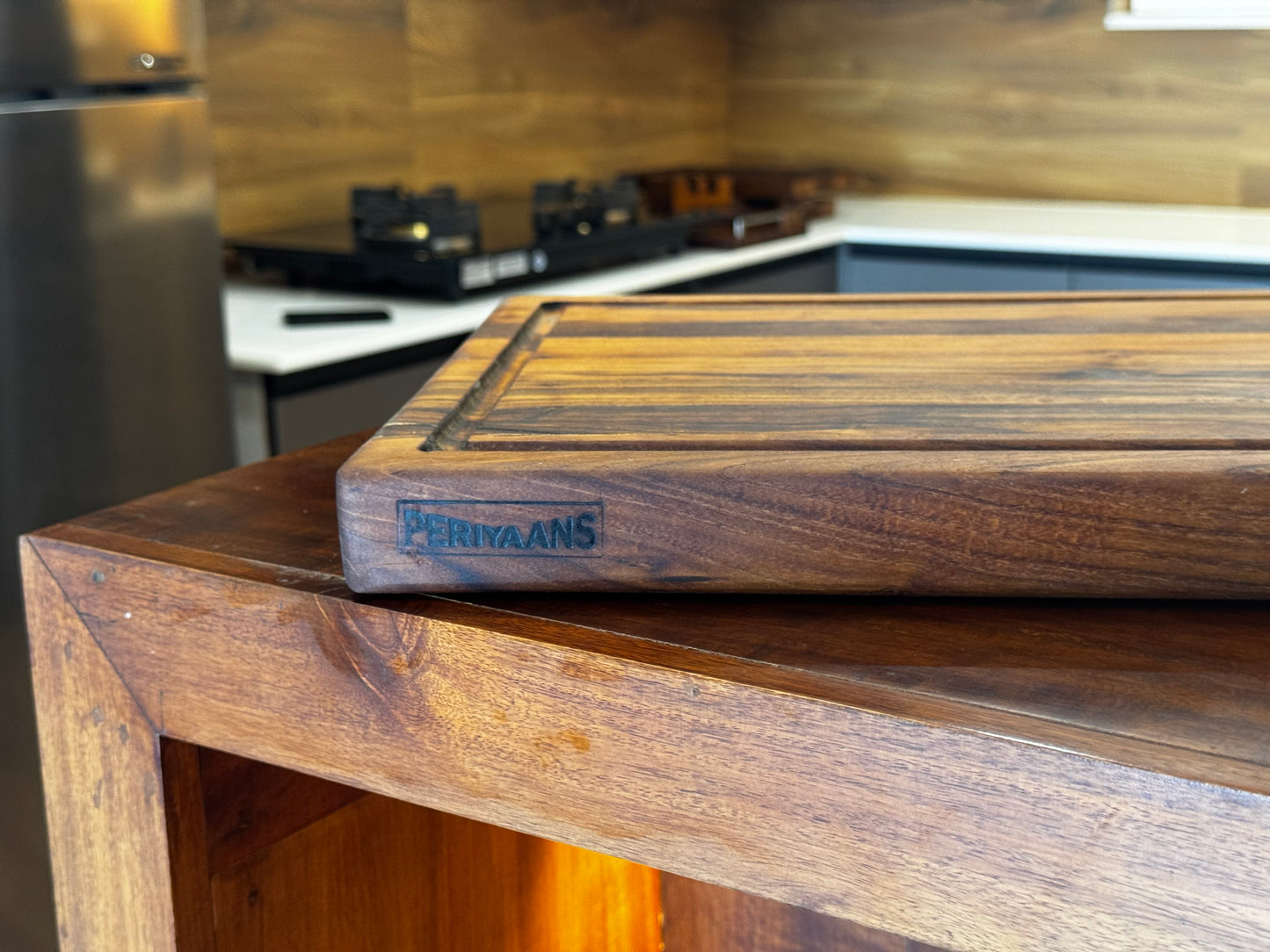 Teak Cutting Board 1 inch Thick ,Edge Grain (L-Board Series),18"x12"x1"