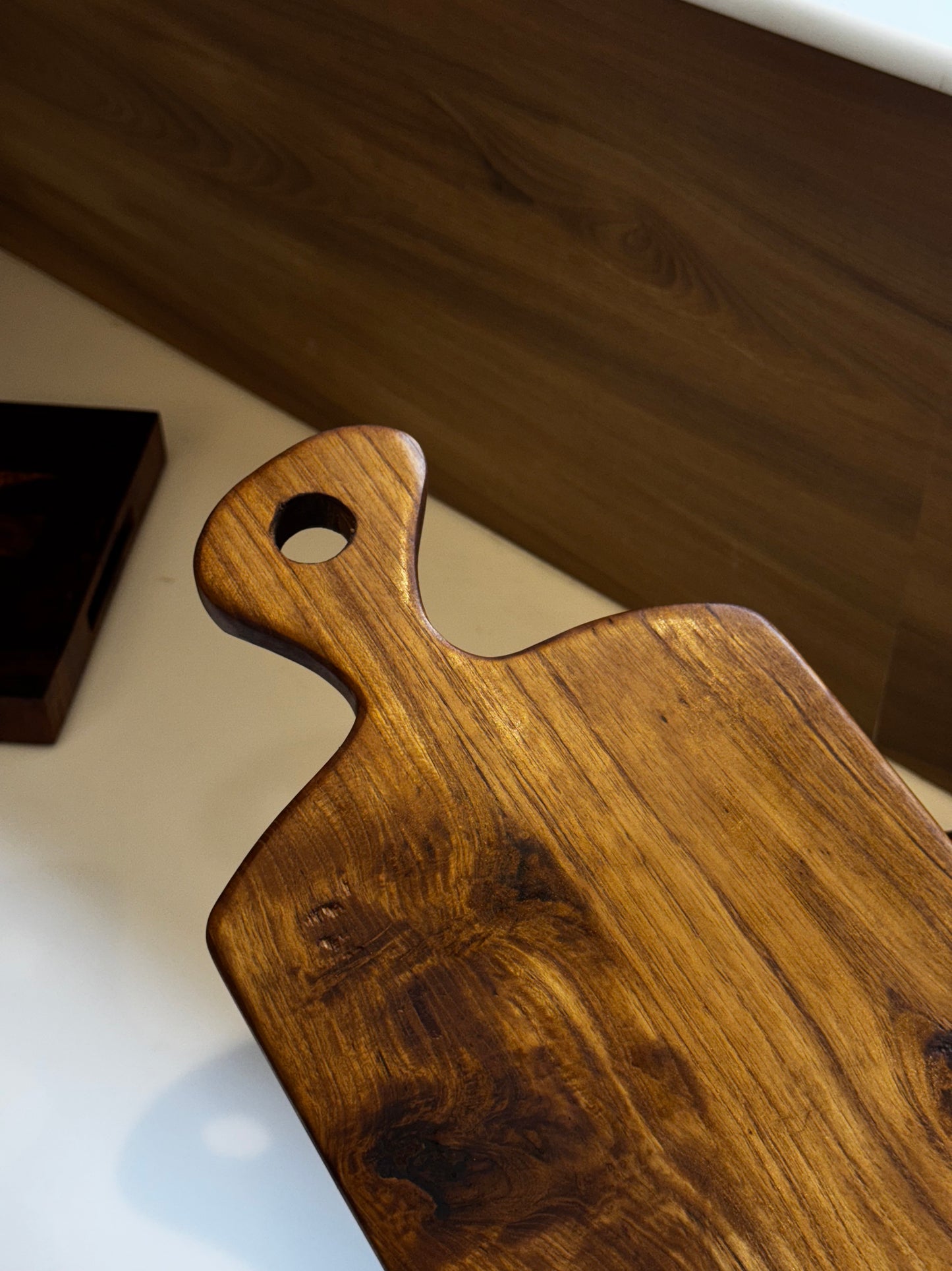 Edgy Handled charcuterie Boards ,Teak Cutting board
